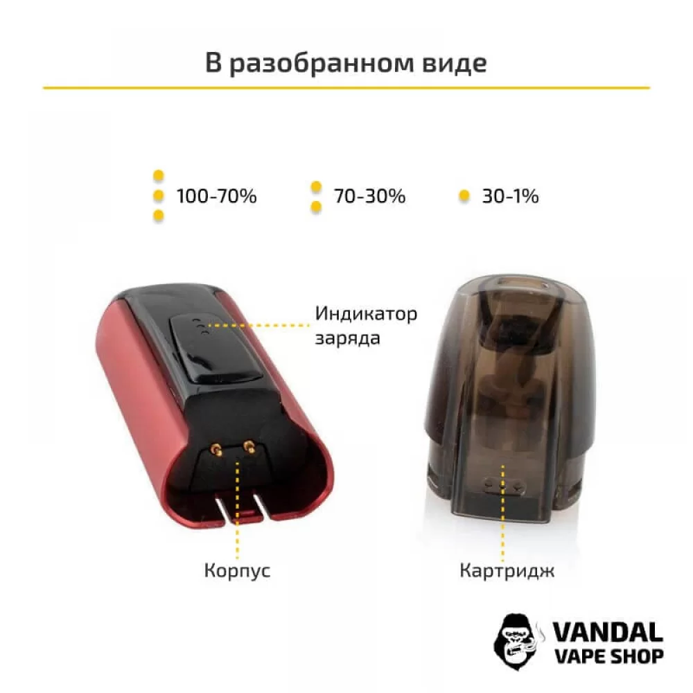 Justfog Minifit Starter Kit (Original) - M Blue Pattern в синем цвете с рисунком