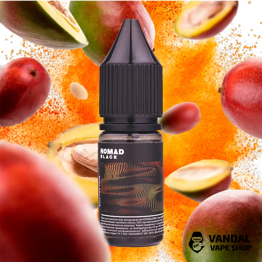 ЖИДКОСТЬ Nomad Black Salt - 10 мл, 50 мг НА СОЛЕВОМ НИКОТИНЕ со вкусом манго