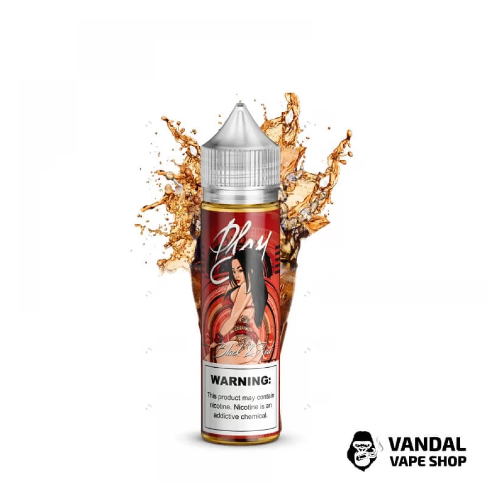 Жидкость Play - Black & Red 60 мл 6 мг НА ОРГАНИЧЕСКОМ НИКОТИНЕ СО ВКУСОМ холодной колы