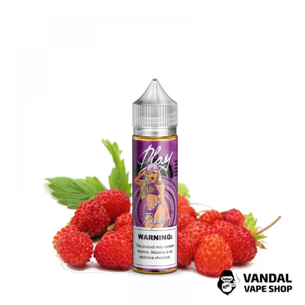 Жидкость Play - Purple 60 мл 1.5 мг НА ОРГАНИЧЕСКОМ НИКОТИНЕ СО ВКУСОМ холодного ягодного микса