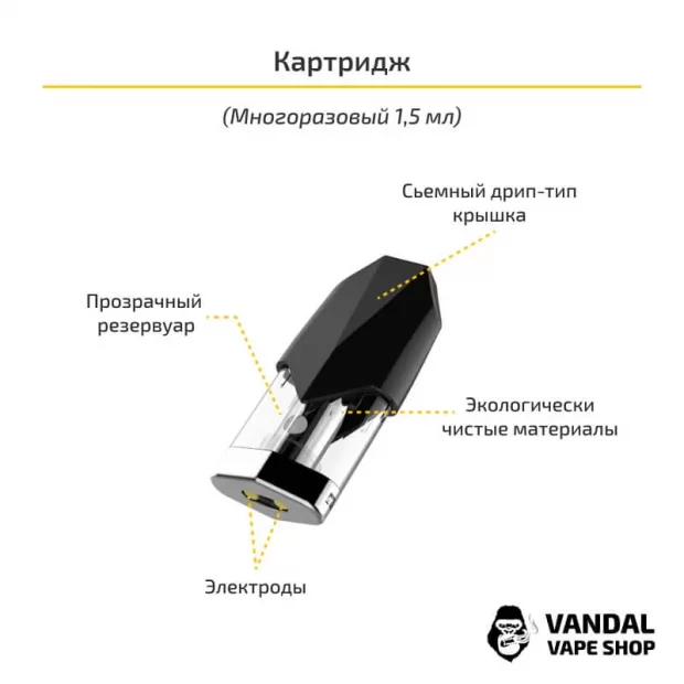 OVNS Saber 2 Pod Kit в сером цвете