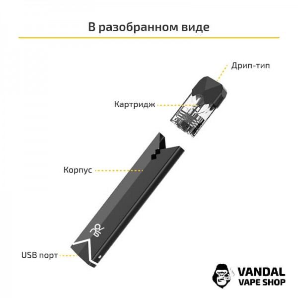 Оригінальна Pod-система OVNS Saber S Pod System в чорному кольорі