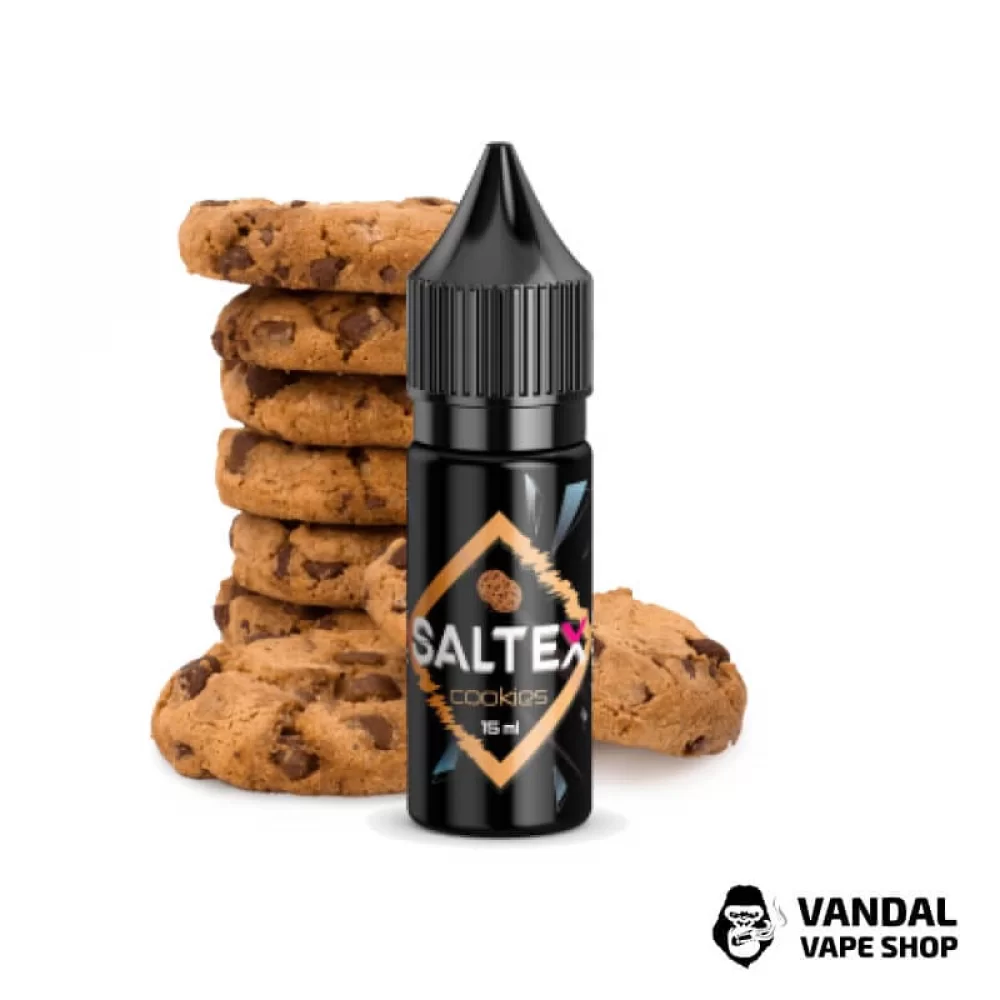 Жидкость Saltex 15 мл 45 мг на солевом никотине со вкусом печенья Жидкость Saltex 15 мл 45 мг на солевом никотине со вкусом печенья