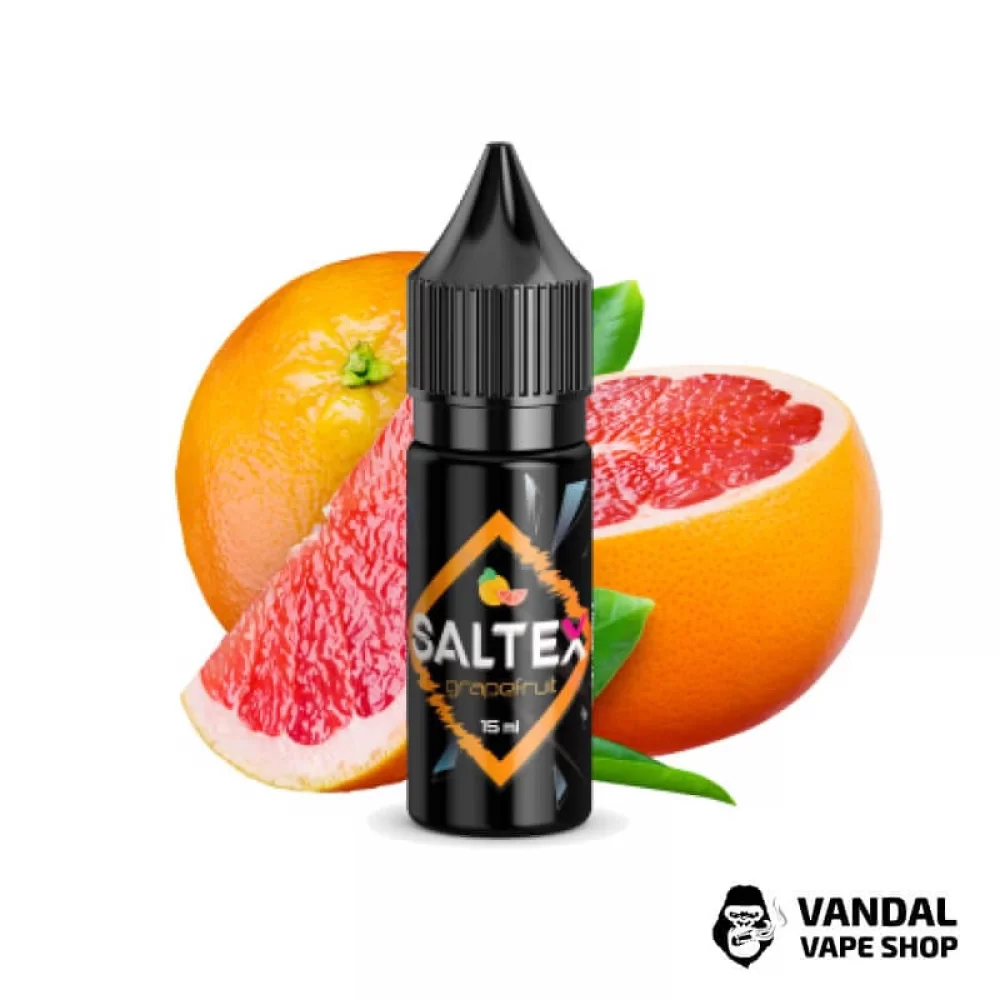 Жидкость Saltex 15 мл 25 мг на солевом никотине со вкусом грейпфрута Жидкость Saltex 15 мл 25 мг на солевом никотине со вкусом грейпфрута