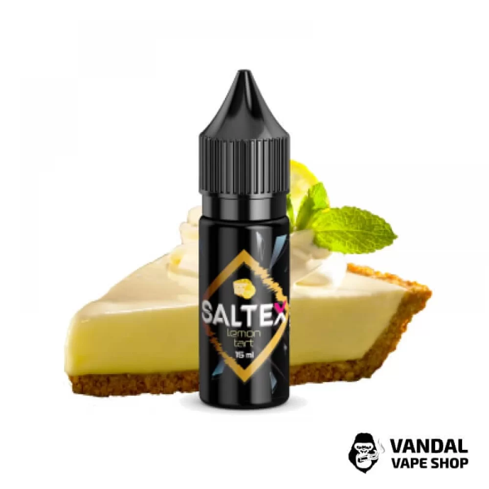 Жидкость Saltex 15 мл 25 мг на солевом никотине со вкусом лимонного пирога Жидкость Saltex 15 мл 25 мг на солевом никотине со вкусом лимонного пирога