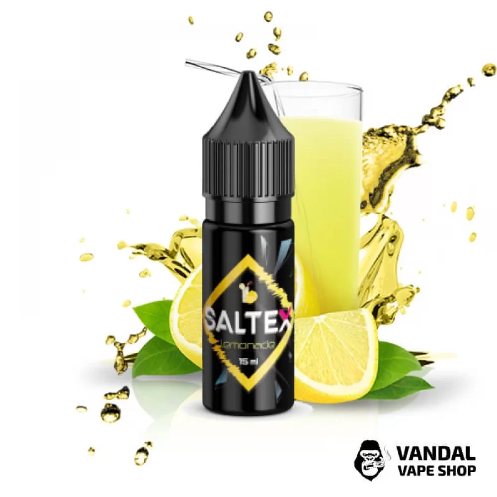 Жидкость Saltex 15 мл 45 мг на солевом никотине со вкусом прохладного лимонада Жидкость Saltex 15 мл 45 мг на солевом никотине со вкусом прохладного лимонада