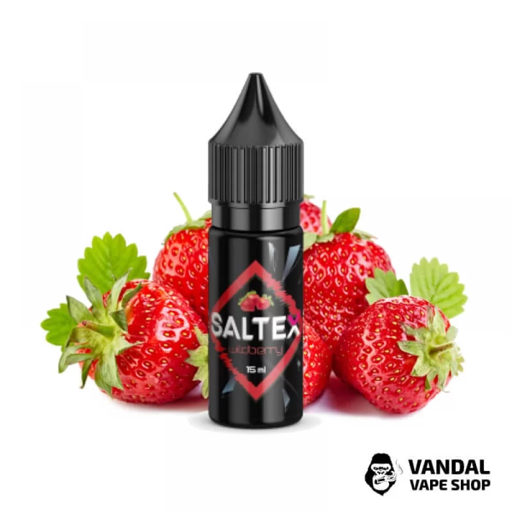 Жидкость Saltex 15 мл 45 мг на солевом никотине со вкусом земляники и клубники