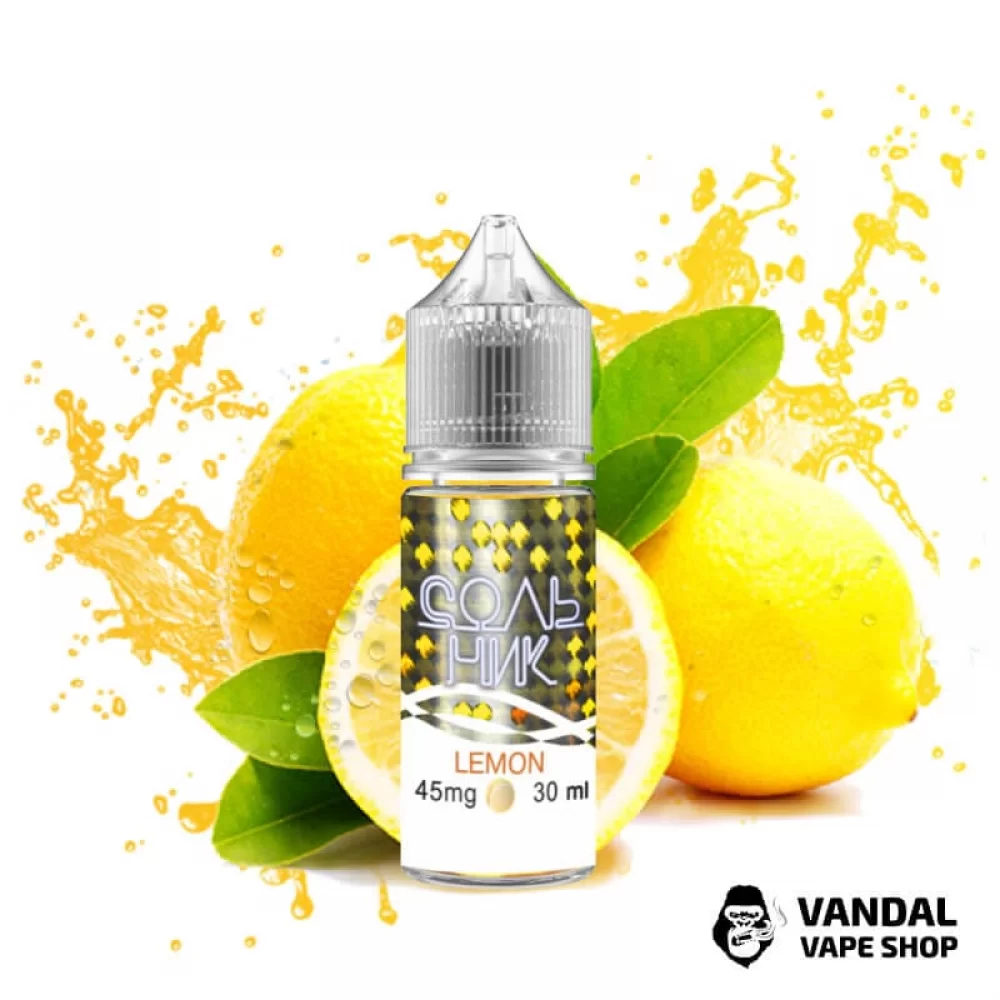 ЖИДКОСТЬ Сольник - Lemon 30 мл 30 мг НА СОЛЕВОМ НИКОТИНЕ СО ВКУСОМ лимонного пирога ЖИДКОСТЬ Сольник - Lemon 30 мл 30 мг НА СОЛЕВОМ НИКОТИНЕ СО ВКУСОМ лимонного пирога