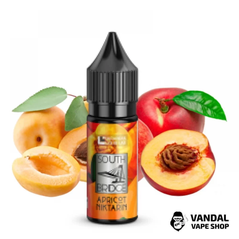 ЖИДКОСТЬ South Bridge - Apricot Nectarin 15 мл 25 мг НА СОЛЕВОМ НИКОТИНЕ СО ВКУСОМ абрикоса и нектарина
