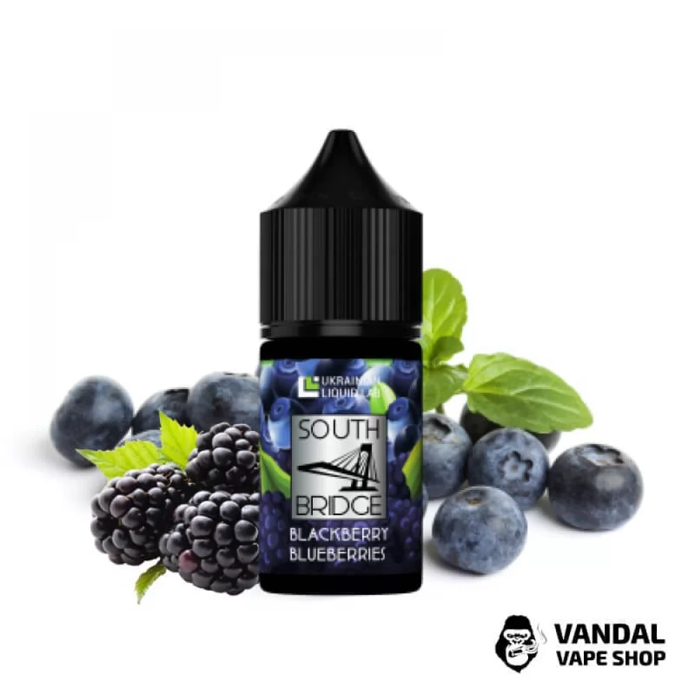 ЖИДКОСТЬ South Bridge - Blackberry Blueberry 30 мл 25 мг НА СОЛЕВОМ НИКОТИНЕ СО ВКУСОМ Черники и ежевики ЖИДКОСТЬ South Bridge - Blackberry Blueberry 30 мл 25 мг НА СОЛЕВОМ НИКОТИНЕ СО ВКУСОМ Черники и ежевики
