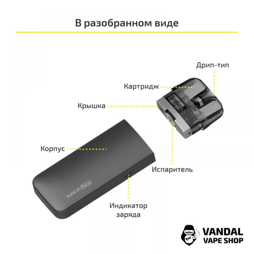 Стартовий набір Suorin Reno Pod Kit (Original) Red Стартовий набір Suorin Reno Pod Kit (Original) Red