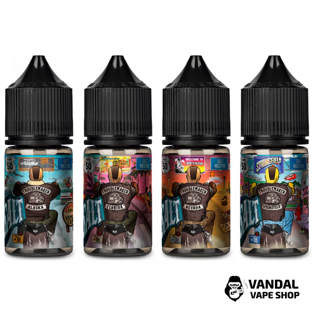 ЖИДКОСТЬ Troublemaker Salt - 30 мл НА СОЛЕВОМ НИКОТИНЕ 