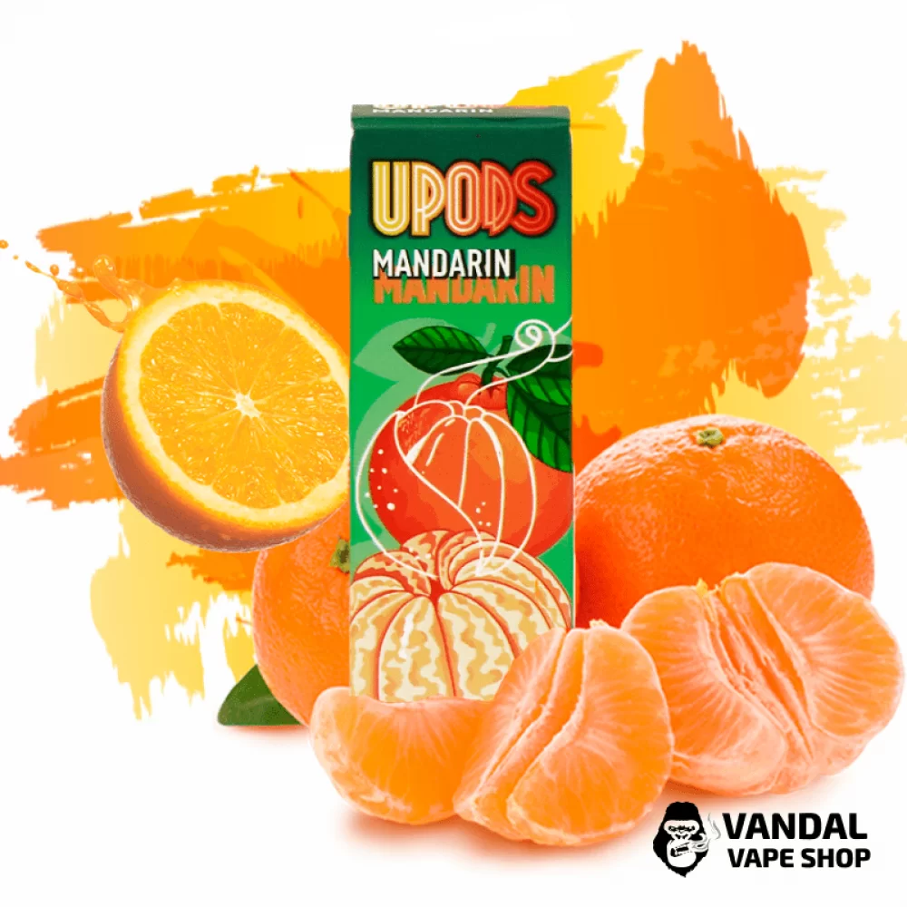 Рідина Black Triangle Upods на сольовому нікотині 50 мг зі смаком мандарину Рідина Black Triangle Upods на сольовому нікотині 50 мг зі смаком мандарину
