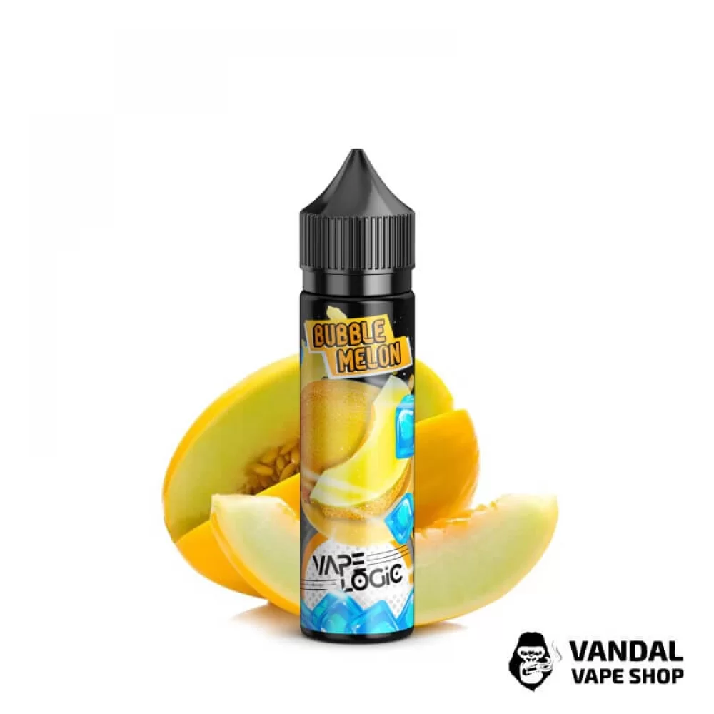 Жидкость Vape Logic - Bubble Melon 60 мл 0 мг НА ОРГАНИЧЕСКОМ НИКОТИНЕ СО ВКУСОМ холодной дыни