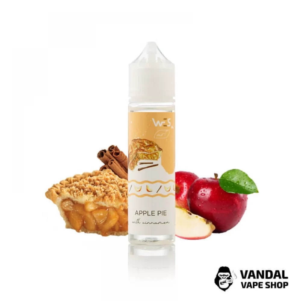 Жидкость WES ART - Apple Pie 60 мл 0 мг НА ОРГАНИЧЕСКОМ НИКОТИНЕ СО ВКУСОМ Клубнично-малинового лимонада		