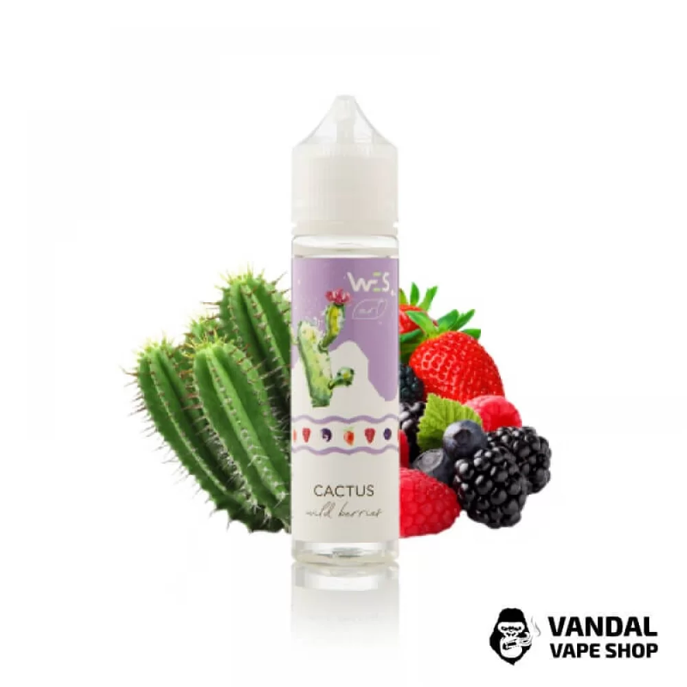 Жидкость WES ART - Cactus 60 мл 1 мг НА ОРГАНИЧЕСКОМ НИКОТИНЕ СО ВКУСОМ Кактуса с дикими ягодами			