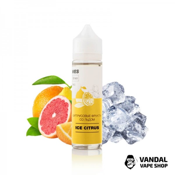 Рідина WES The First - Ice Citrus 60 мл 6 мг на органічному нікотині зі смаком цитрусів з льодом