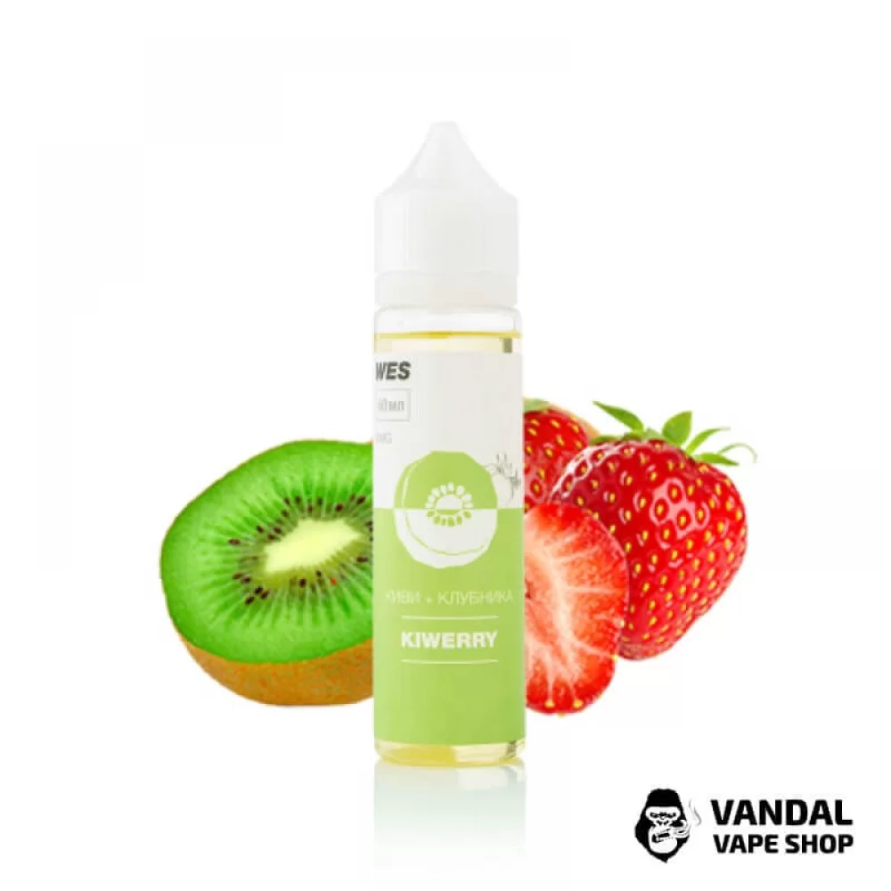 Жидкость WES The First - Kiwerry 60 мл 0 мг НА ОРГАНИЧЕСКОМ НИКОТИНЕ СО ВКУСОМ Клубники и киви