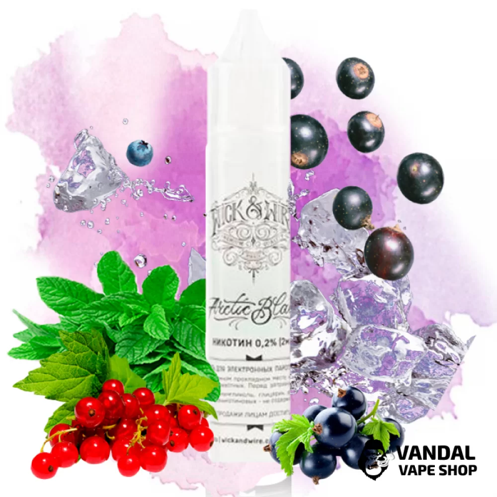 Рідина Wick&Wire 30 мл, 0 мг на органическом нікотині зі смаком смородини з холодком