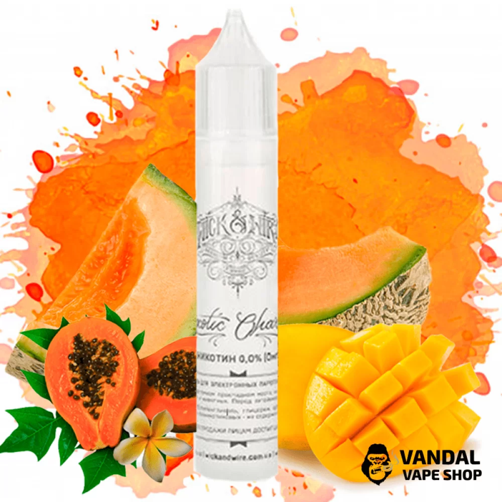 Жидкость Wick&Wire 30 мл, 2 мг на органическом никотине со вкусом дыни, манго и папайи