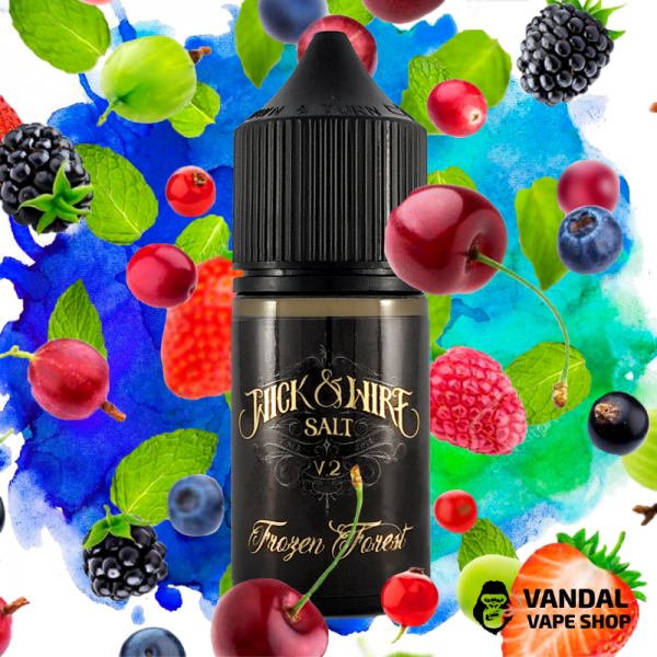 Рідина Wick&Wire V2 Salt - 30 мл, 25 мг на сольовому нікотині зі смаком лісових ягід з м'ятою