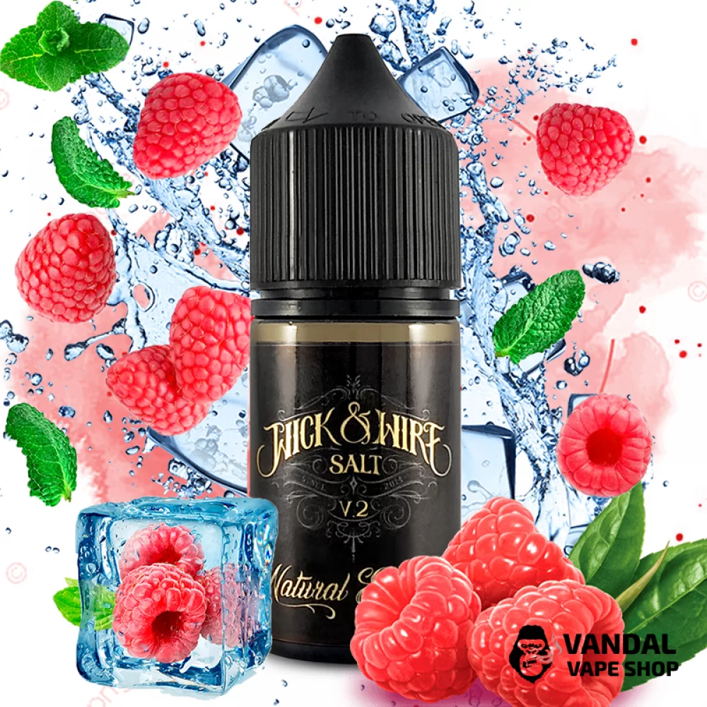 Рідина Wick&Wire V2 Salt - 30 мл, 25 мг на сольовому нікотині зі смаком малини з холодком