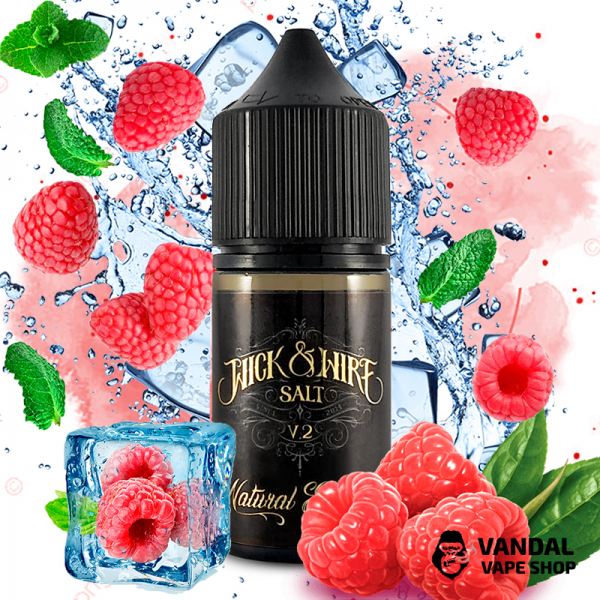 Рідина Wick&Wire V2 Salt - 30 мл, 25 мг на сольовому нікотині зі смаком малини з холодком