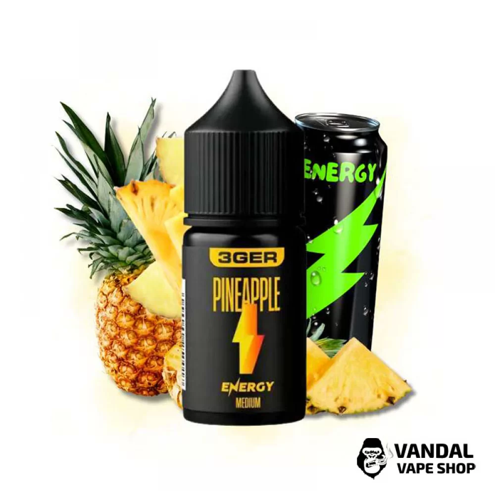 ЖИДКОСТЬ 3Ger Salt 30 мл 50 мг НА СОЛЕВОМ НИКОТИНЕ СО ВКУСОМ енергетического ананаса