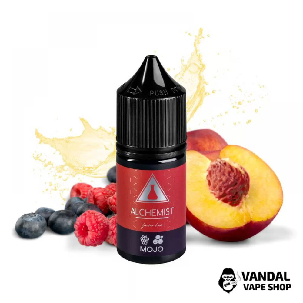 ЖИДКОСТЬ Alchemist FL 30 мл 50 мг НА СОЛЕВОЙ НИКОТИНЕ со вкусом персика и черники ЖИДКОСТЬ Alchemist FL 30 мл 50 мг НА СОЛЕВОЙ НИКОТИНЕ со вкусом персика и черники