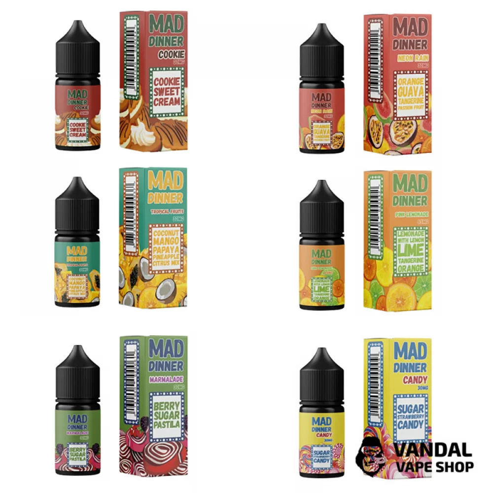 ЖИДКОСТЬ Mad Dinner 30 мл НА СОЛЕВОМ НИКОТИНЕ