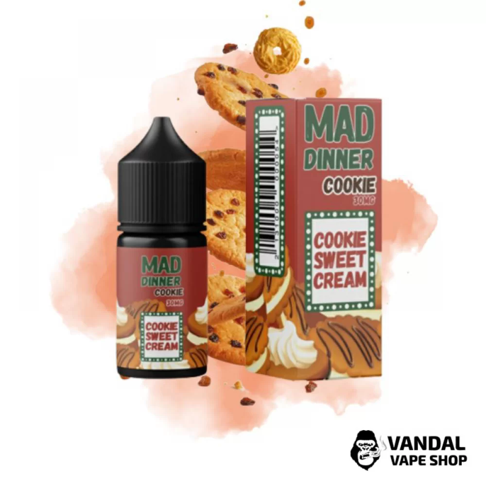 Mad Dinner 30 мл НА СОЛЕВОМ НИКОТИНЕ 30 мг со вкусом печенья