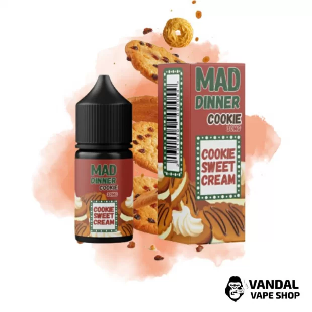 Mad Dinner 30 мл НА СОЛЕВОМ НИКОТИНЕ 50 мг со вкусом печенья