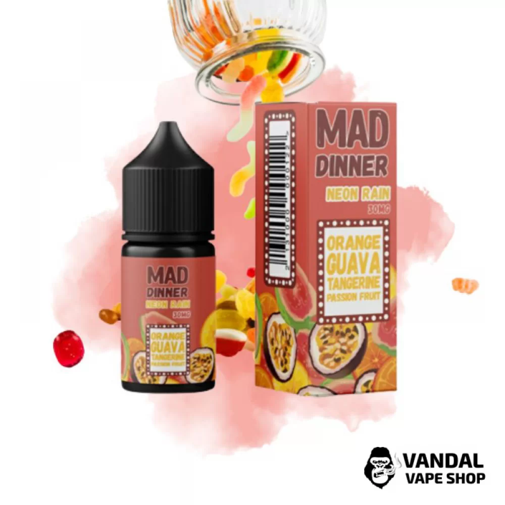 Mad Dinner 30 мл НА СОЛЕВОМ НИКОТИНЕ 50 мг со вкусом конфет с кислинкой