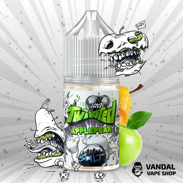 ЖИДКОСТЬ Twisted Salt - 30 мл НА СОЛЕВОМ НИКОТИНЕ 50 мг со вкусом яблока и груши