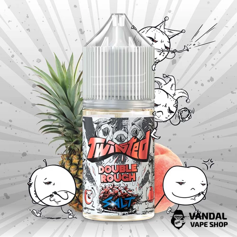 Рідина Twisted Salt - 30 мл НА СОЛьовому нікотині 50 мг зі смаком ананасу та персика