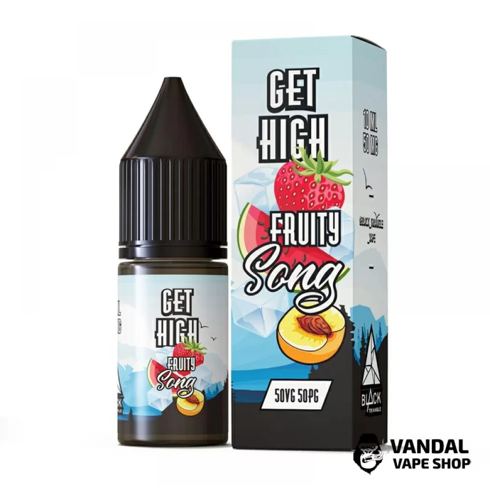ЖИДКОСТЬ Get High - 10 мл НА СОЛЕВОМ НИКОТИНЕ 30 мг со вкусом фруктового микса ЖИДКОСТЬ Get High - 10 мл НА СОЛЕВОМ НИКОТИНЕ 30 мг со вкусом фруктового микса
