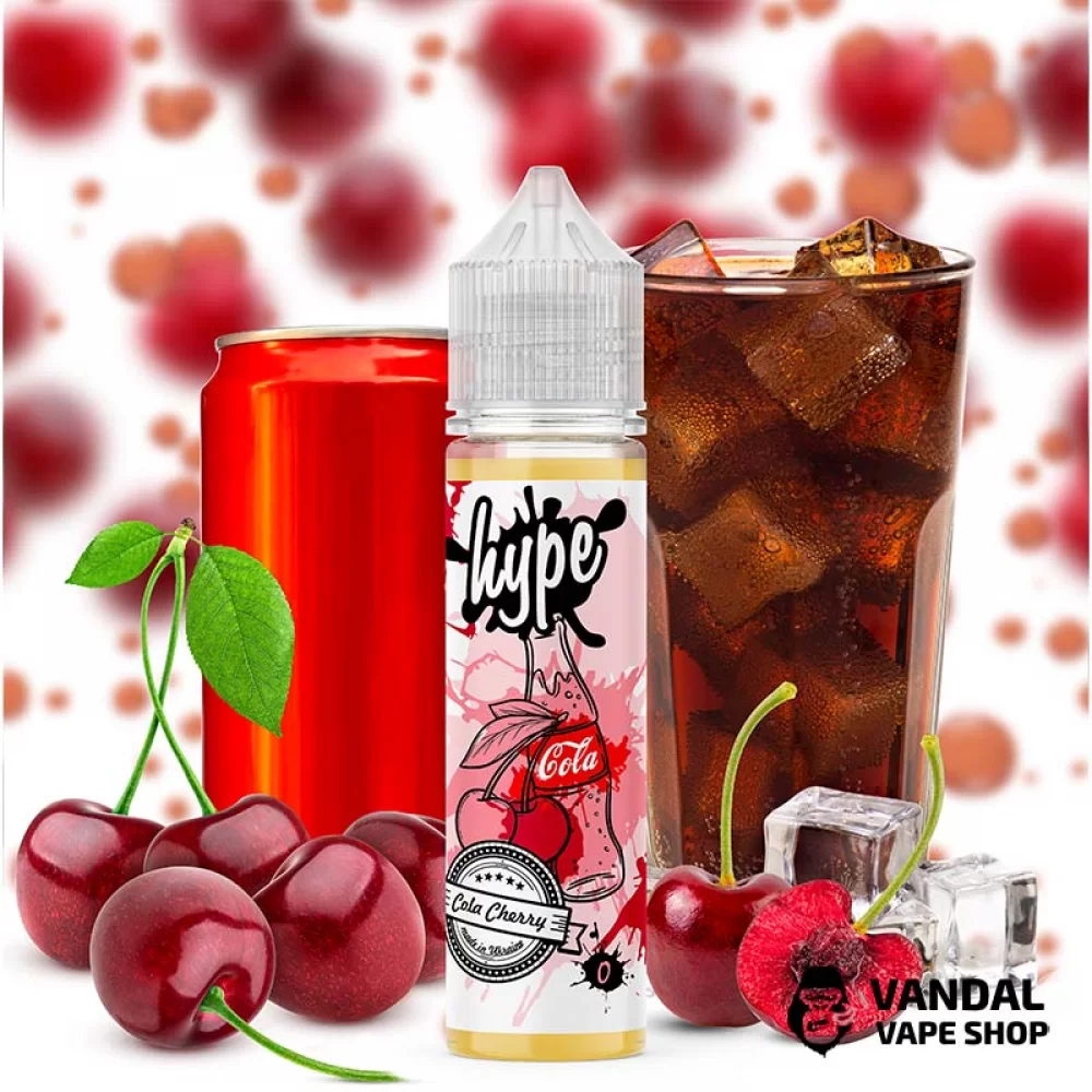 Рідина Hype - 60 мл, на органічному нікотині міцністю 3 мг зі смаком коли з вишнею Рідина Hype - 60 мл, на органічному нікотині міцністю 3 мг зі смаком коли з вишнею