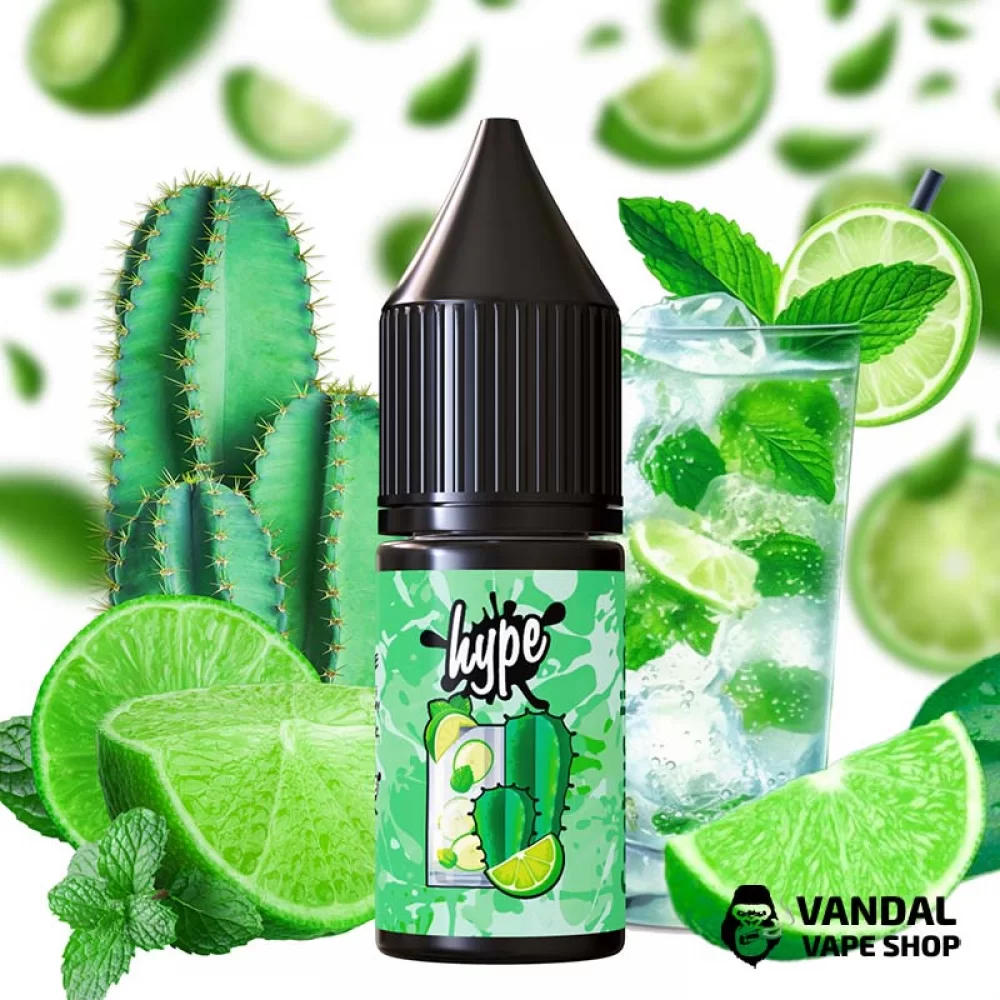 Рідина Hype 10 мл 30 мг на сольовому нікотині зі смаком кактус лайм Рідина Hype 10 мл 30 мг на сольовому нікотині зі смаком кактус лайм