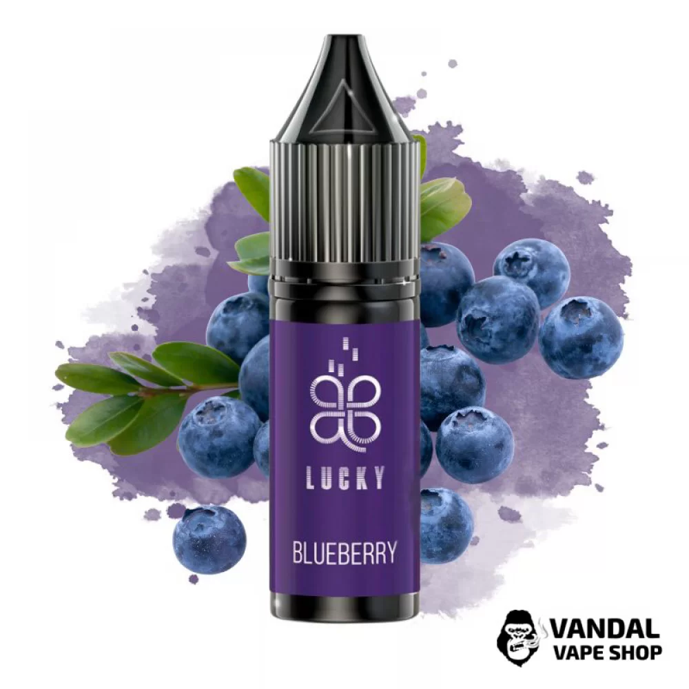 РІДИНА Lucky Salt 15 мл НА СОЛЬОВОМУ НІКОТИНІ 50 мг зі смаком чорниці