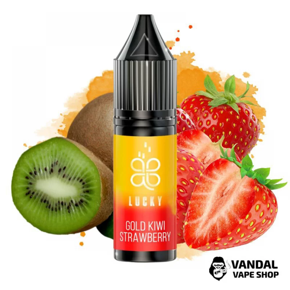 ЖИДКОСТЬ Lucky Salt 15 мл НА СОЛЕВОМ НИКОТИНЕ 50 мг со вкусом киви и клубники ЖИДКОСТЬ Lucky Salt 15 мл НА СОЛЕВОМ НИКОТИНЕ 50 мг со вкусом киви и клубники
