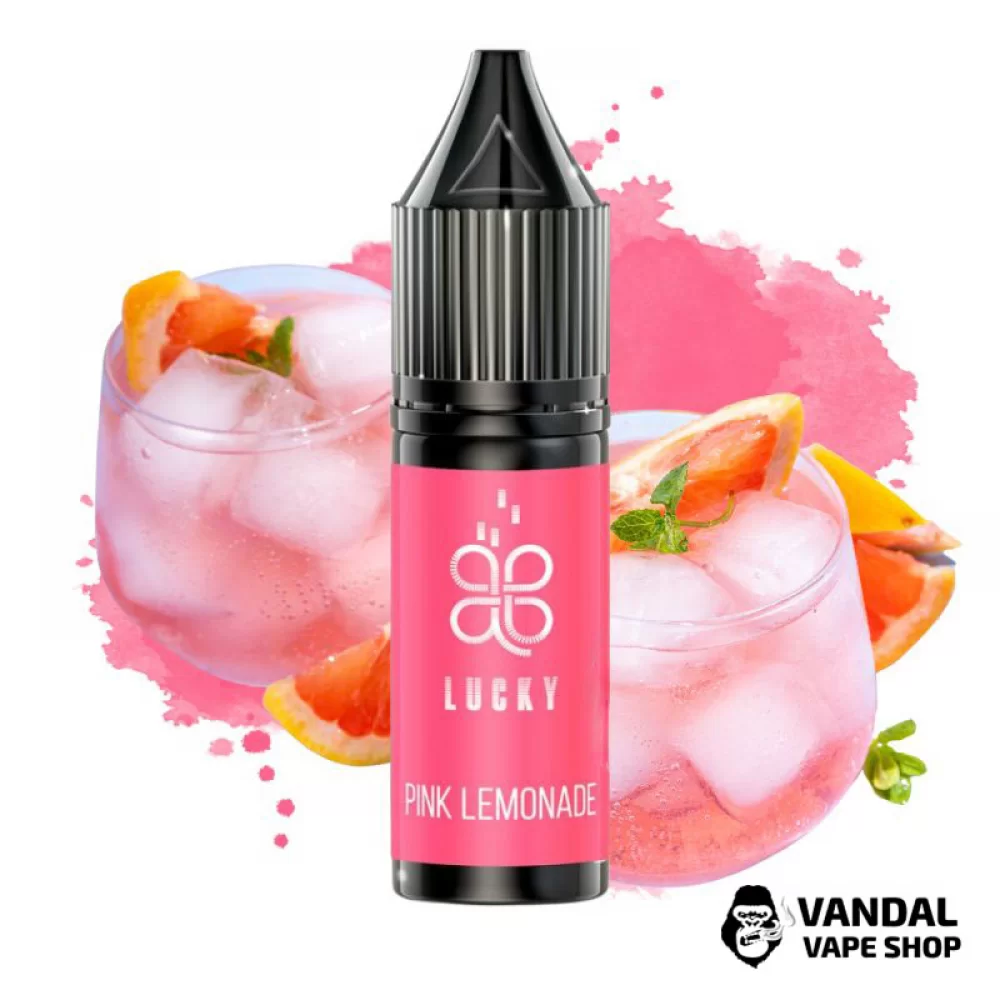 РІДИНА Lucky Salt 15 мл НА СОЛЬОВОМУ НІКОТИНІ 50 мг зі смаком рожевого лимонаду РІДИНА Lucky Salt 15 мл НА СОЛЬОВОМУ НІКОТИНІ 50 мг зі смаком рожевого лимонаду