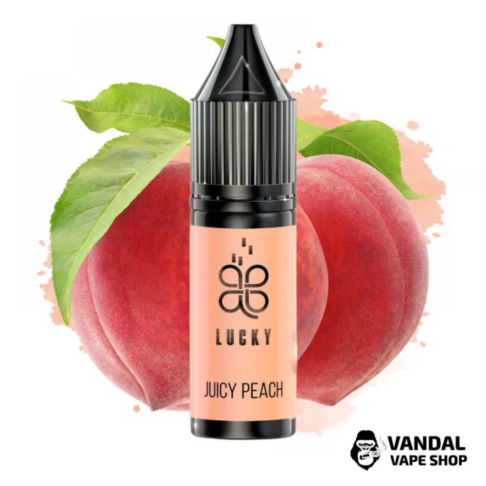 РІДИНА Lucky Salt 15 мл НА СОЛЬОВОМУ НІКОТИНІ 50 мг зі смаком персика РІДИНА Lucky Salt 15 мл НА СОЛЬОВОМУ НІКОТИНІ 50 мг зі смаком персика