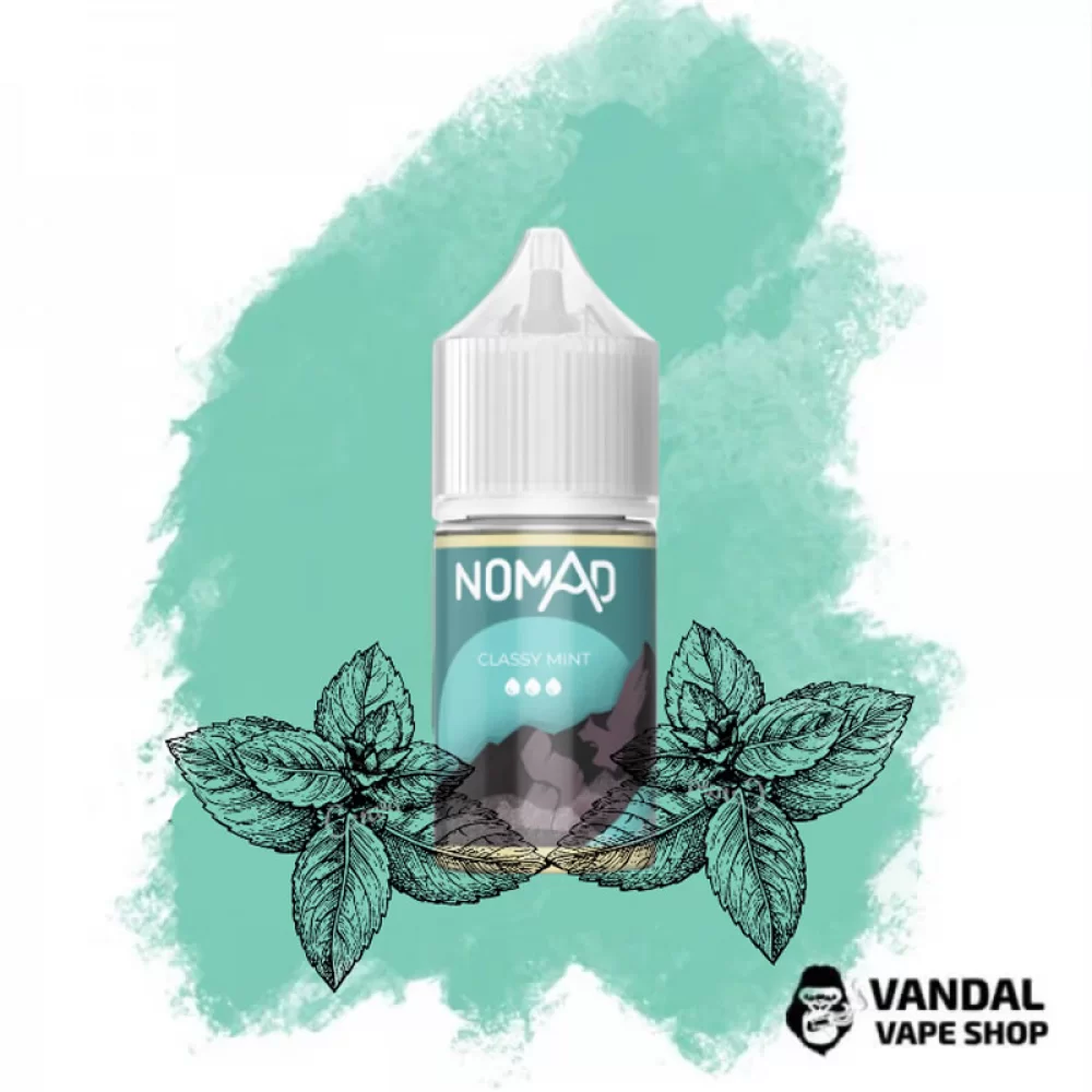 Рідина NOMAD Salt 30 мл 50 мг на сольовому нікотині зі смаком класної м'яти Рідина NOMAD Salt 30 мл 50 мг на сольовому нікотині зі смаком класної м'яти