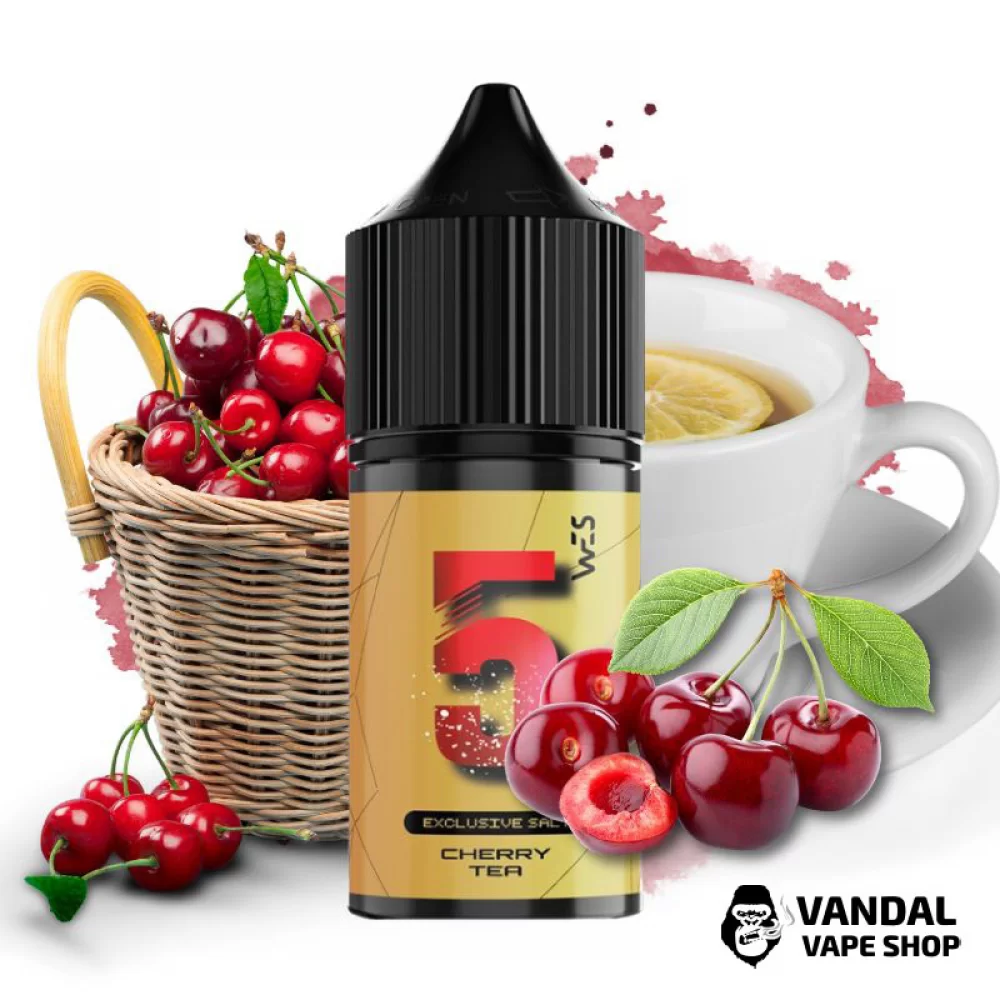 WES Gold 15 мл НА СОЛЕВОМ НИКОТИНЕ 50 мг со вкусом вишневого чая