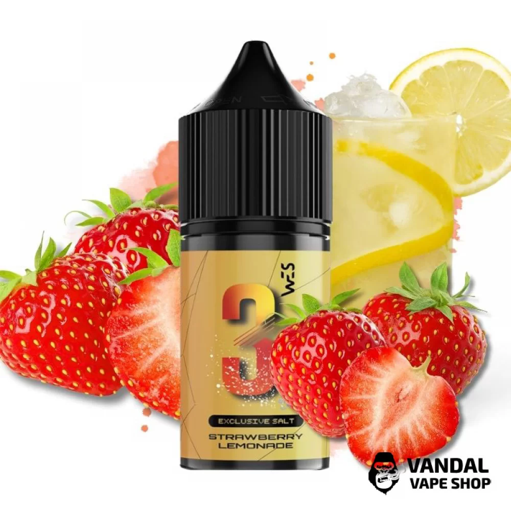 WES Gold 15 мл НА СОЛЕВОМ НИКОТИНЕ 50 мг со вкусом клубничного лимонада