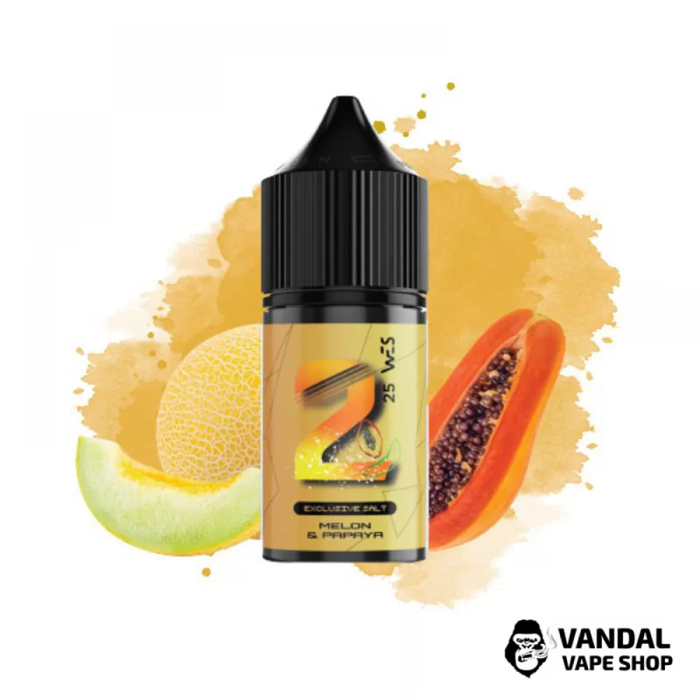 WES Gold 30 мл НА СОЛЕВОМ НИКОТИНЕ 50 мг со вкусом дыни и папаи