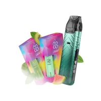 Набор L 2.0: Voopoo VMATE Pro Power Edition Armor Green + Lucky 30 мл Spearmint 50 мг + Lucky 30 мл Cactus Guava Kiwi 50 мг + Стикерпак