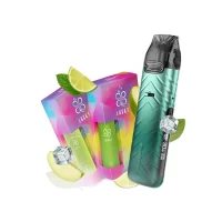 Набор L 2.0: Voopoo VMATE Pro Power Edition Armor Green + Lucky 30 мл Mojito 50 мг + Lucky 30 мл Apple 50 мг + Стикерпак