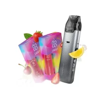 Набор L 2.0: Voopoo VMATE Pro Power Edition Whorl Grey + Lucky 30 мл Cherry lemonade 65 мг + Lucky 30 Strawberry 65 мг + Стикерпак