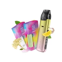 Набор L 2.0: Voopoo VMATE Pro Power Edition Whorl Dawn + Lucky 30 мл Buzzina Elder Flowers 65 мг + Lucky 30 Green Tea 65 мг + Стикерпак